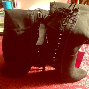 Black Knee High Boots